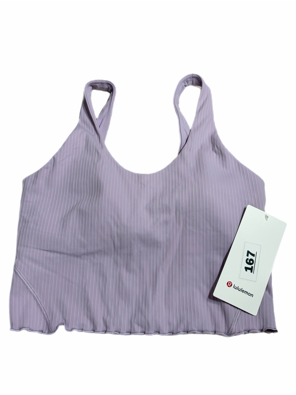 NWT Lululemon Align Lettuce-Hem Tank Top *Ribbed (Lilac Play) Size 8